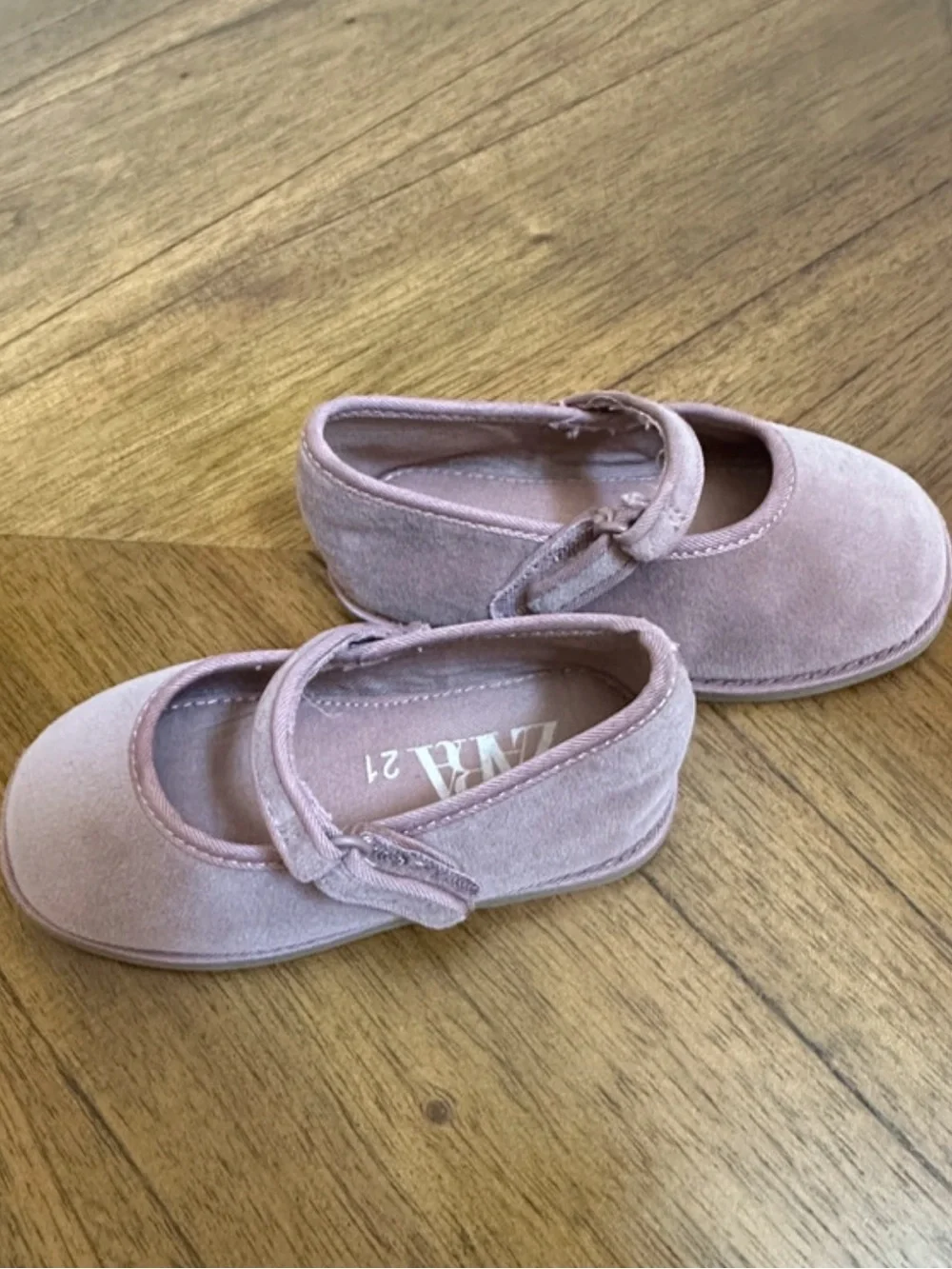 Zara Kids Dusty Rose Mary Jane Shoes